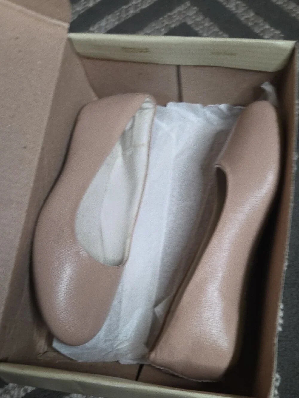 Kimey | Girls Classic Round-Toe Ballet Flats in Nude